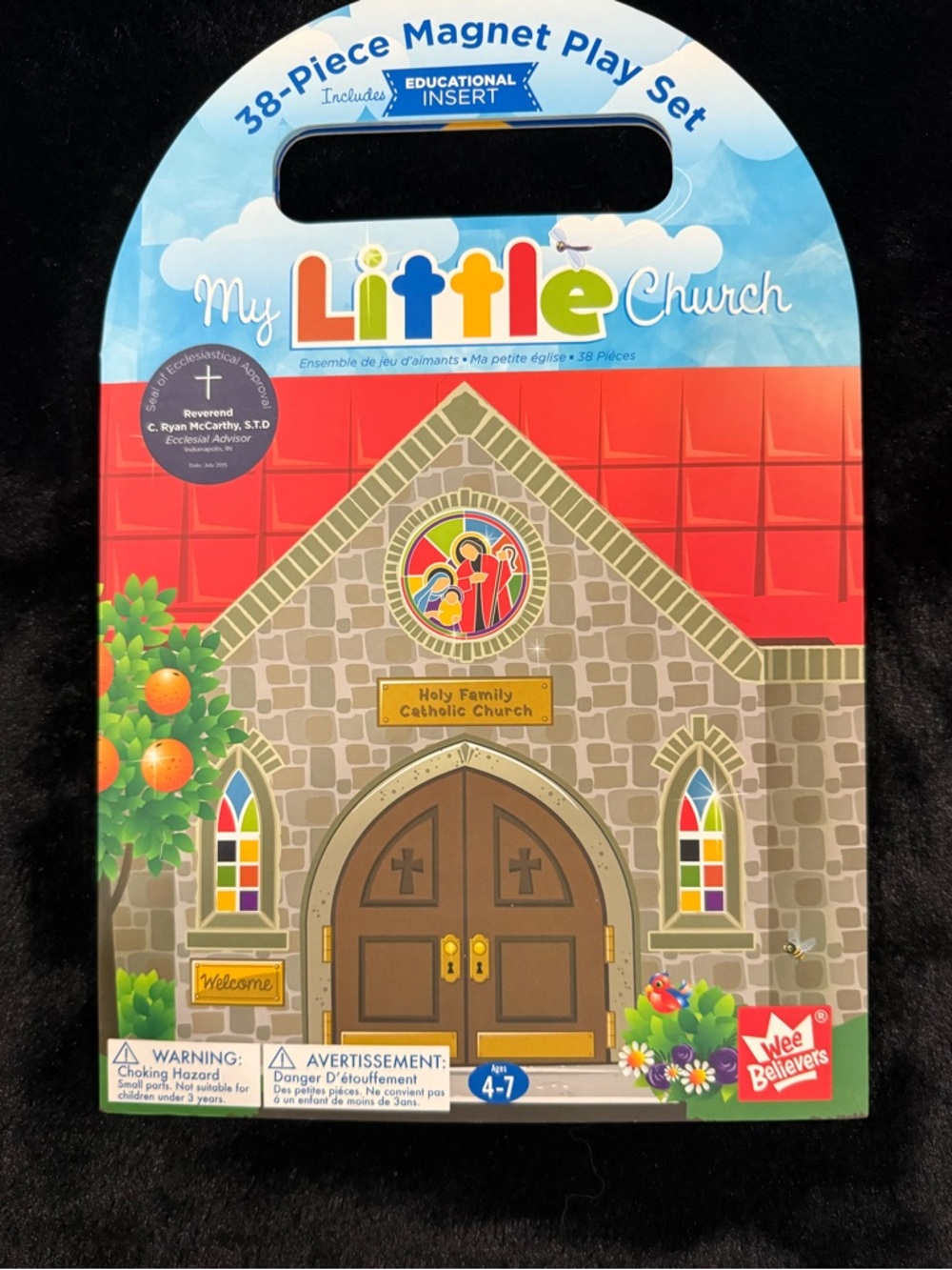 Wee Believers My Little Catholic Church 37 Piece Magnet Book Play Set Trifold